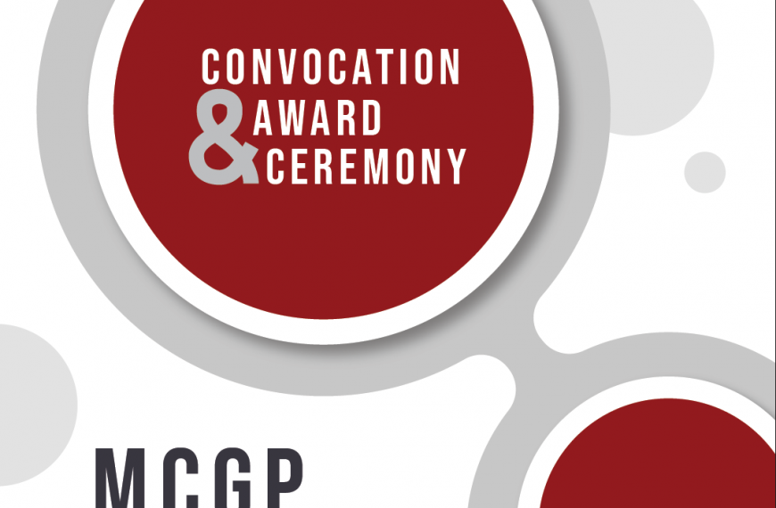 CONVOCATION AND AWARD CEREMONY – MCGP 2021